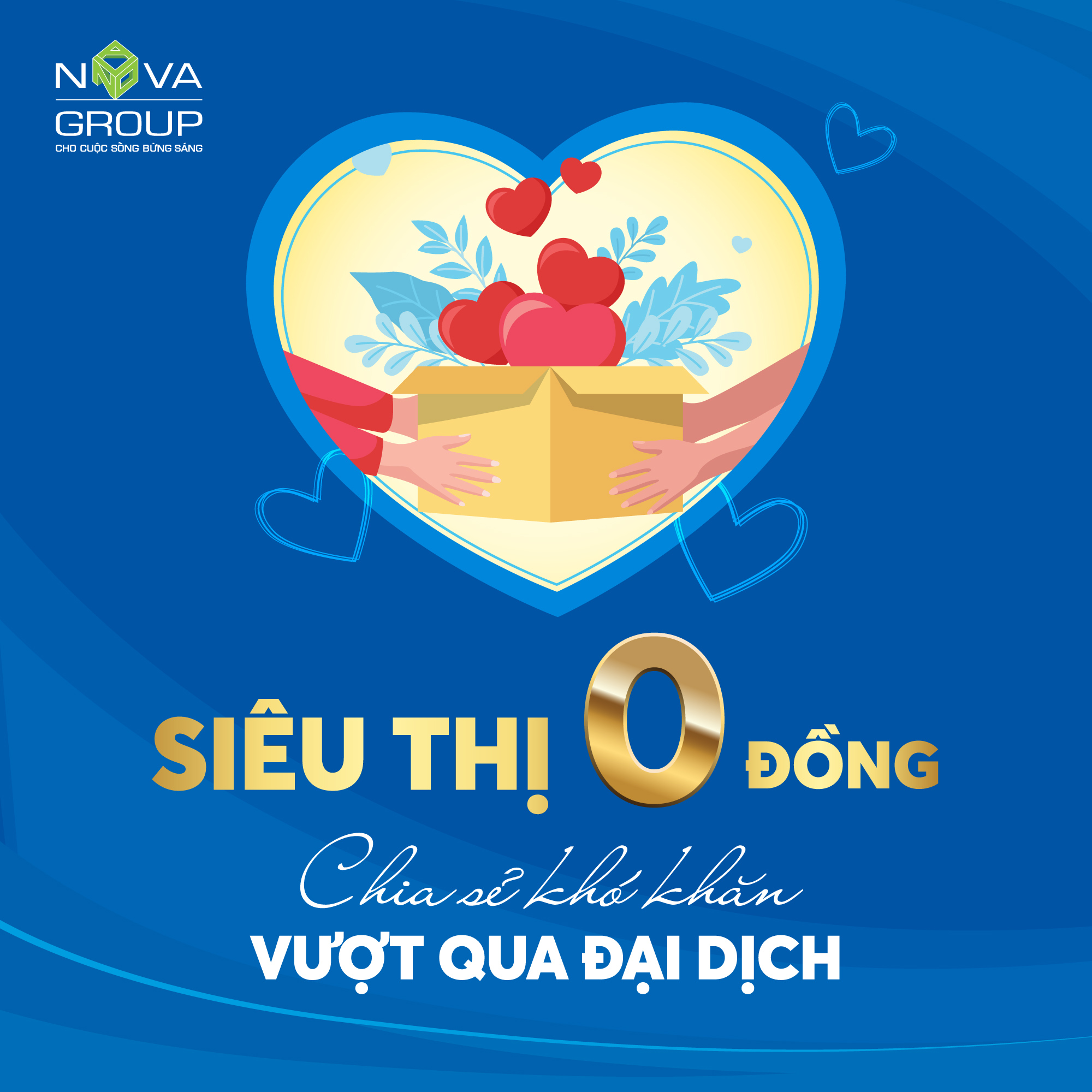 NovaGroup thành lập chuỗi siêu thị 0 đồng: San sẻ gánh nặng cùng người dân